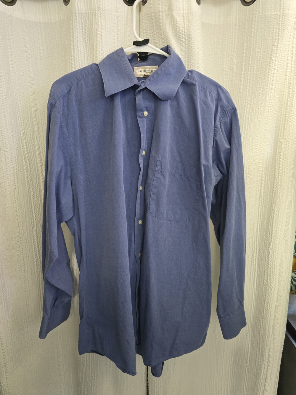 Murano Men's Light Blue Long-Sleeve Dress Shirt